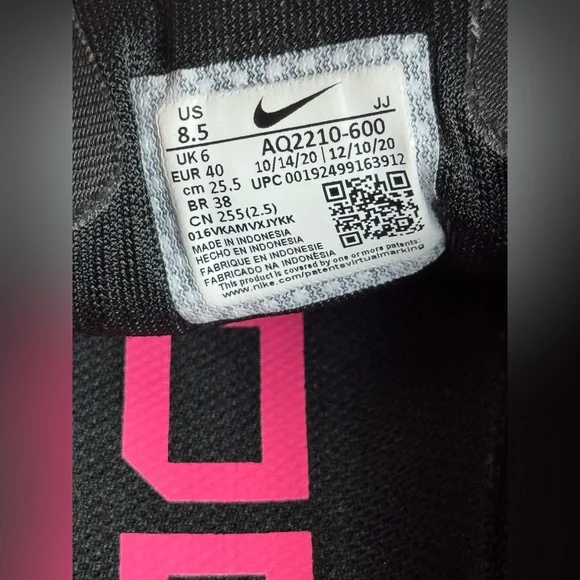 Nike Air Zoom Pegasus 36 Womens Size 8.5 US Hyper Pink Running Shoes AQ2210-600 - Picture 9 of 11